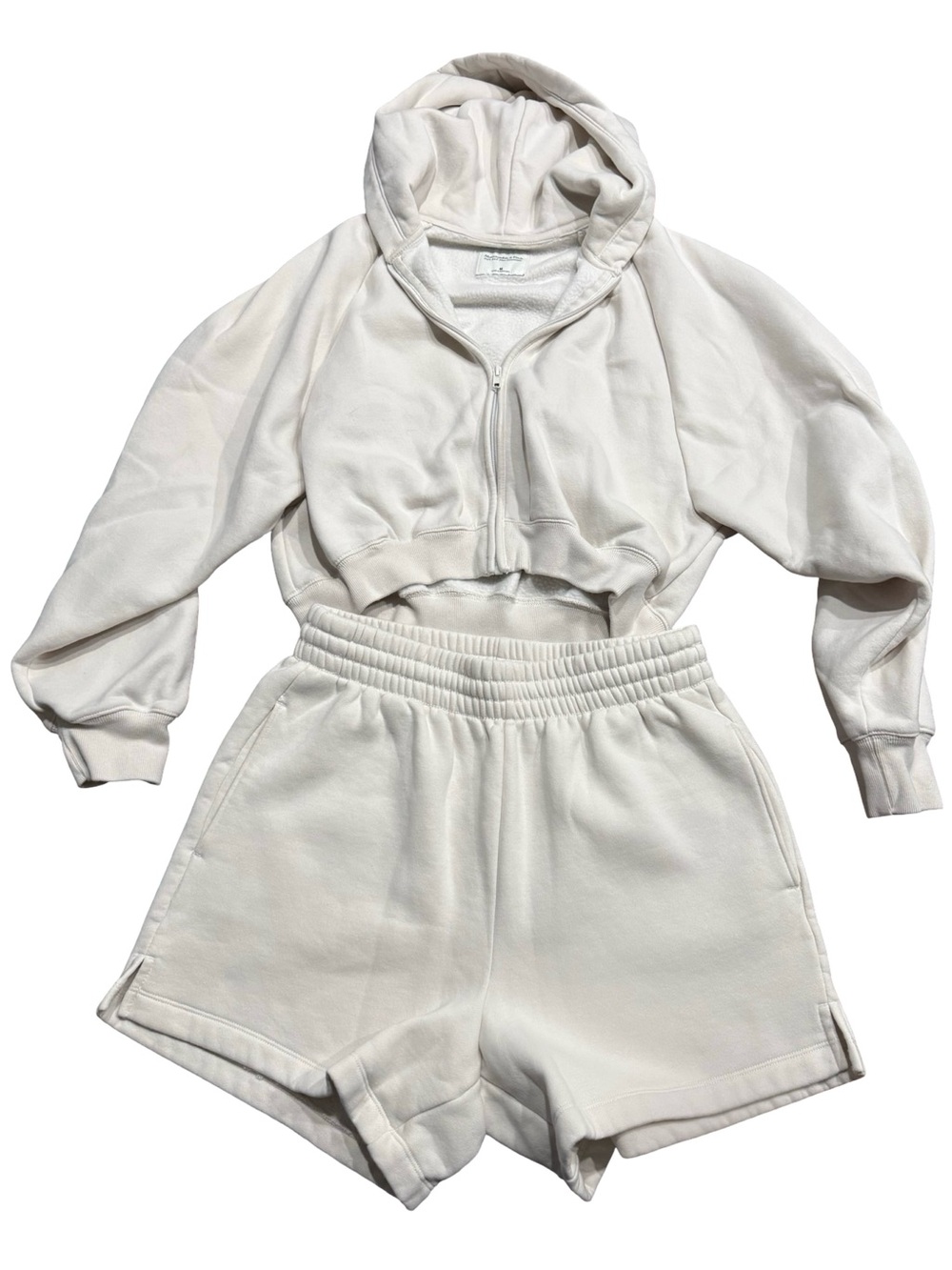 Abercrombie & Fitch Sunday Set from Soft A&F Max Essentials Collection in Cream